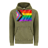 Vintage Olive Pride flag background Vintage Hoodie - CowGirlArtShop