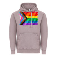 Vintage Zinc Pride flag background Vintage Hoodie - CowGirlArtShop