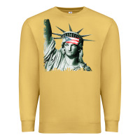 Antique Gold Puerto Rico Resiste Statue of Liberty Puerto Rican Flag Premium Sweatshirt - trangStudio