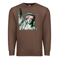 Chestnut Puerto Rico Resiste Statue of Liberty Puerto Rican Flag Premium Sweatshirt - trangStudio