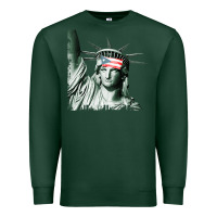 Sports Green Puerto Rico Resiste Statue of Liberty Puerto Rican Flag Premium Sweatshirt - trangStudio