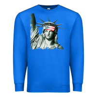 True Royal Puerto Rico Resiste Statue of Liberty Puerto Rican Flag Premium Sweatshirt - trangStudio