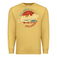 Antique Gold Que Chimba Parce Medellin Bandera Antioquia Colombia Paisa Premium Sweatshirt - trangStudio