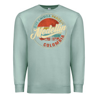 Seafoam Que Chimba Parce Medellin Bandera Antioquia Colombia Paisa Premium Sweatshirt - trangStudio