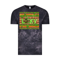 Cloud Black st Patricks lucky gnome Vintage Tee - Jasminsmagicworld