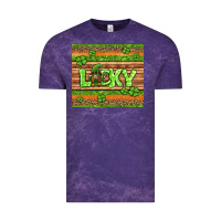 Cloud Purple st Patricks lucky gnome Vintage Tee - Jasminsmagicworld