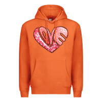 Carrot heart shaped love valentine's day Premium Hoodie - LillyAllenDesigns