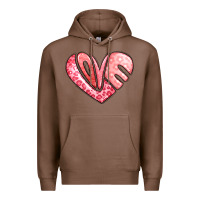 Chestnut heart shaped love valentine's day Premium Hoodie - LillyAllenDesigns
