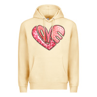Pina Colada heart shaped love valentine's day Premium Hoodie - LillyAllenDesigns