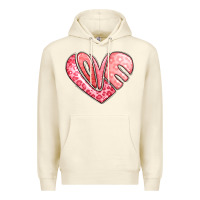 Sandshell heart shaped love valentine's day Premium Hoodie - LillyAllenDesigns