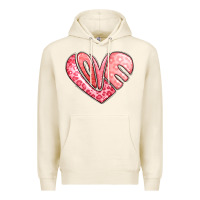 Tofu heart shaped love valentine's day Premium Hoodie - LillyAllenDesigns