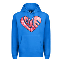 True Royal heart shaped love valentine's day Premium Hoodie - LillyAllenDesigns