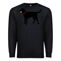 Black Labrador Retriever Fetch, Black Lab Play Ball Premium Sweatshirt - trangStudio
