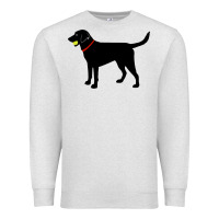 Oatmeal Heather Labrador Retriever Fetch, Black Lab Play Ball Premium Sweatshirt - trangStudio