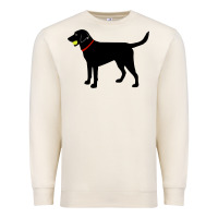 Sandshell Labrador Retriever Fetch, Black Lab Play Ball Premium Sweatshirt - trangStudio