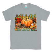 Heather Grey Just a girl who loves Fall Classic Tee - NancyCooperArtShop