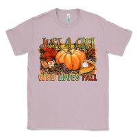Lilac Just a girl who loves Fall Classic Tee - NancyCooperArtShop