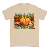 Mushroom Just a girl who loves Fall Classic Tee - NancyCooperArtShop