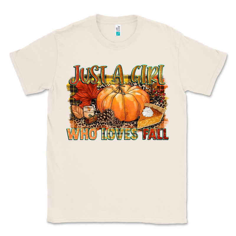 Just A Girl Who Loves Fall Classic Tee by NancyCooperArtShop | Teevron