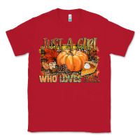 Red Just a girl who loves Fall Classic Tee - NancyCooperArtShop
