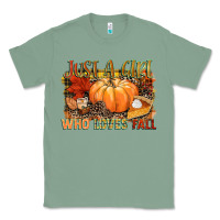 Sage Just a girl who loves Fall Classic Tee - NancyCooperArtShop