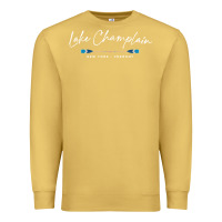 Antique Gold Lake Champlain Oars Graphic Premium Sweatshirt - trangStudio