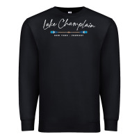 Black Lake Champlain Oars Graphic Premium Sweatshirt - trangStudio