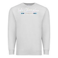 Dove Grey Lake Champlain Oars Graphic Premium Sweatshirt - trangStudio