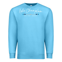 Ocean Blue Lake Champlain Oars Graphic Premium Sweatshirt - trangStudio
