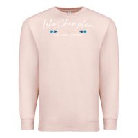 Pale Pink Lake Champlain Oars Graphic Premium Sweatshirt - trangStudio