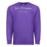 Purple Lake Champlain Oars Graphic Premium Sweatshirt - trangStudio