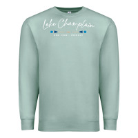 Seafoam Lake Champlain Oars Graphic Premium Sweatshirt - trangStudio