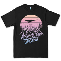 Black The Adventure Begins Premium Tee - Bettercallsaul