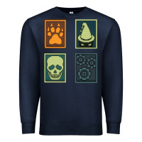 Navy Inscryption Psychological Horror Card Categories Game Halloween Scary  Premium Sweatshirt - trangStudio