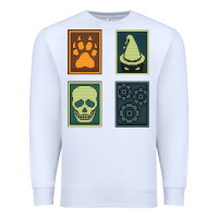 White Inscryption Psychological Horror Card Categories Game Halloween Scary  Premium Sweatshirt - trangStudio