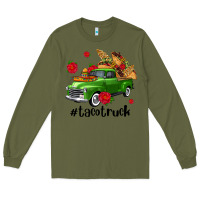 Army Green tacotruck olivia Long Sleeve Tee - OliviaCreatesArt