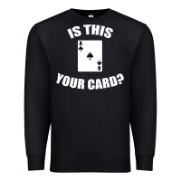 Black Cool Magician Is This Your Card Illusionist Premium Sweatshirt - trangStudio