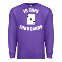 Purple Cool Magician Is This Your Card Illusionist Premium Sweatshirt - trangStudio