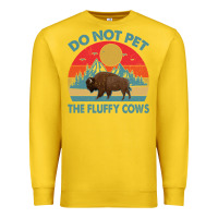 Lemon Do Not Pet The Fluffy Cows Vintage Premium Sweatshirt - trangStudio