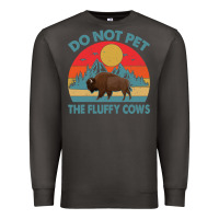 Smoke Do Not Pet The Fluffy Cows Vintage Premium Sweatshirt - trangStudio
