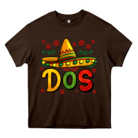 Chocolate Brown dos my second mexican birthday Heavy Core Tee - Jasminsmagicworld