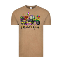 Vintage Coffee mardi gras tractor Vintage Tee - CowGirlArtShop