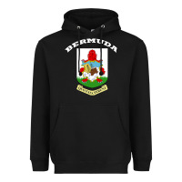 Black Bermuda Coat of Arms Souvenir Gift Flag Bermudian Heavyweight Hoodie - trangStudio