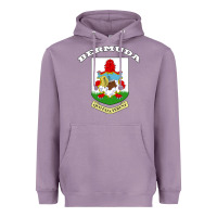 Lavender Bermuda Coat of Arms Souvenir Gift Flag Bermudian Heavyweight Hoodie - trangStudio