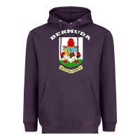 Plum Bermuda Coat of Arms Souvenir Gift Flag Bermudian Heavyweight Hoodie - trangStudio