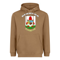 Toasted Coconut Bermuda Coat of Arms Souvenir Gift Flag Bermudian Heavyweight Hoodie - trangStudio