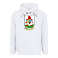 White Bermuda Coat of Arms Souvenir Gift Flag Bermudian Heavyweight Hoodie - trangStudio