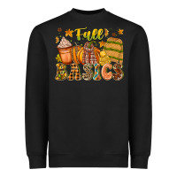 Black Fall Basics Heavyweight Sweatshirt - CowhideDigitalArt