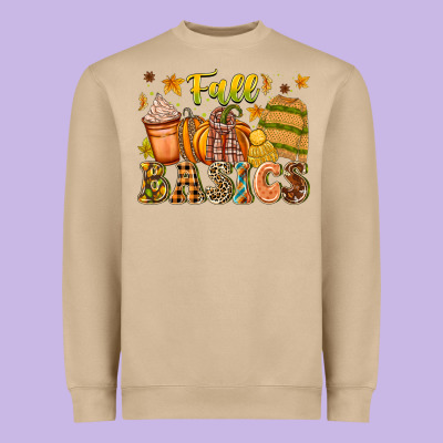 Fall Basics Heavyweight Sweatshirt Designed By Cowhidedigitalart