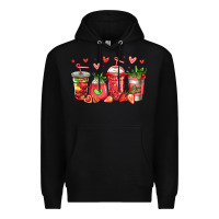 Black strawberry coffee cups Premium Hoodie - Jasminsmagicworld